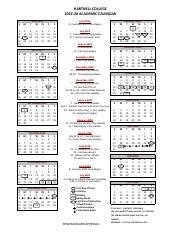 Hartnell Calendar